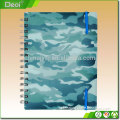 Eco-Friendly Spiral Small Recycled Notebook with pocket and uv printing